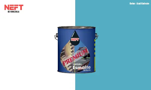 NEFT ESMALTE AZUL CELESTE GALON