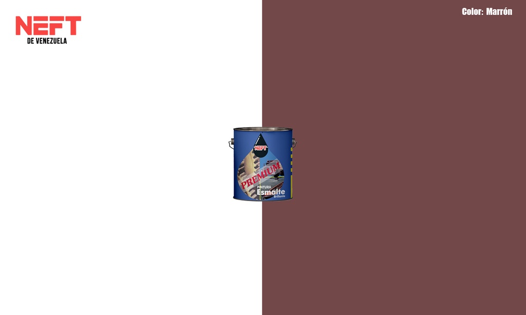 NEFT ESMALTE MARRON CUARTO