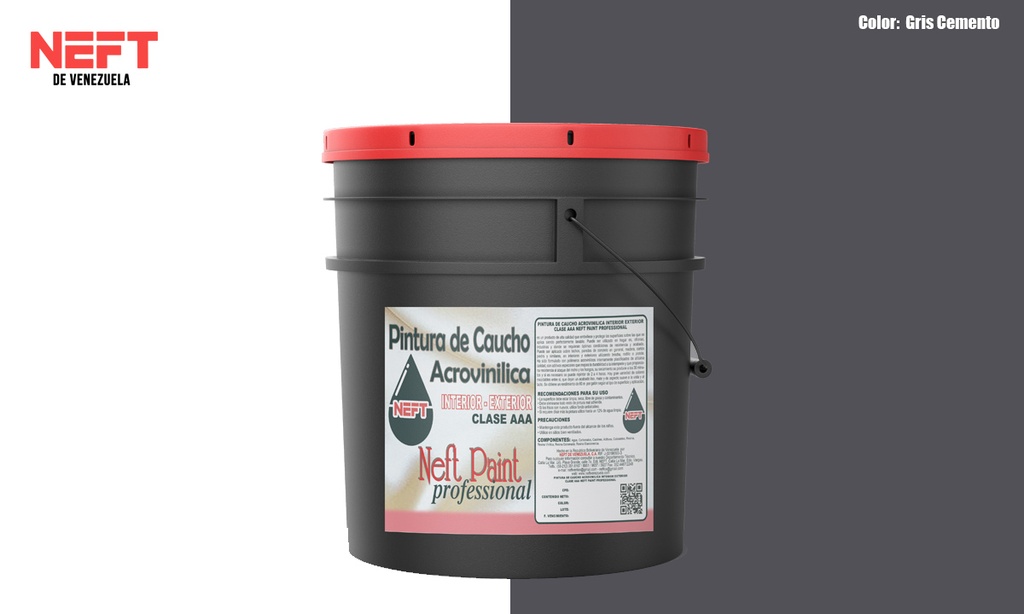 NEFT PROFESSIONAL GRIS CEMENTO CÑ 1X4